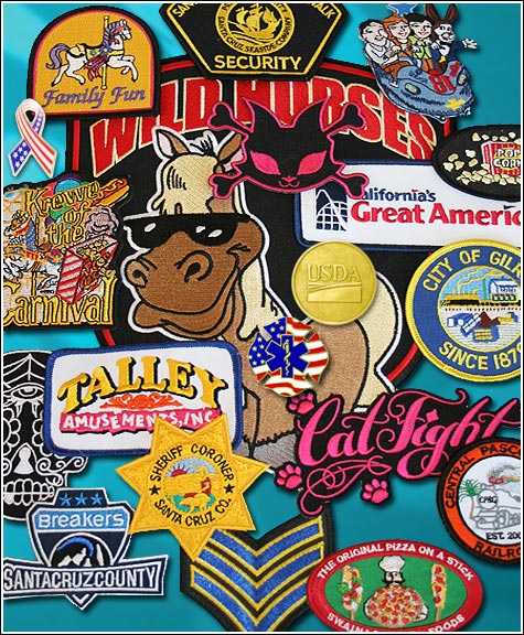 cloisonne pins, printed pins, embroidered patches, appliques, keychains, golf ball markers, flip coins
