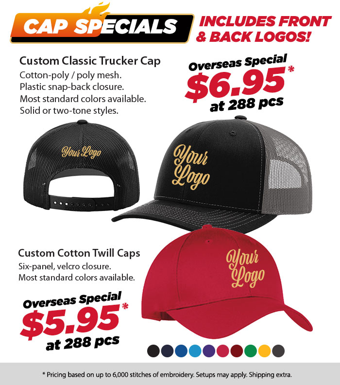 Custom Headwear, Caps & Visors