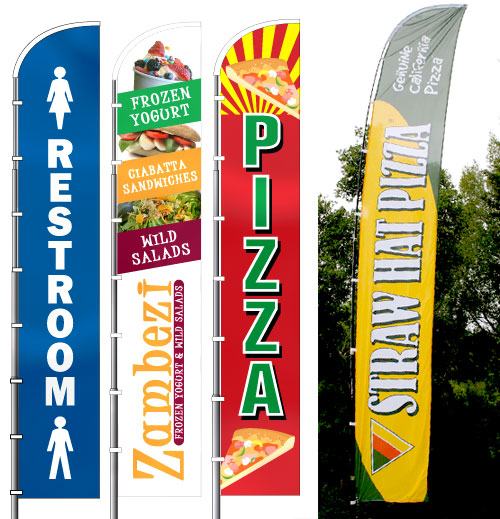 Custom Tall Curve Digitally Printed Flag