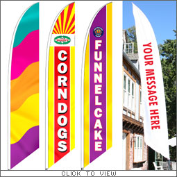 Custom Made Feather Flags