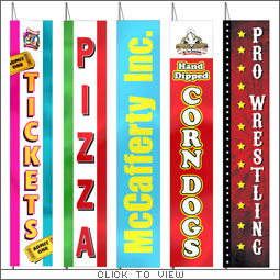 Custom Made Tall Rectangle Flags