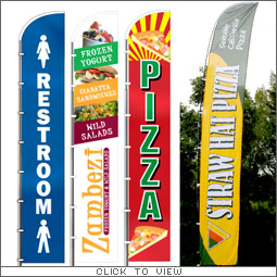 Custom Made Tall Curve Flags