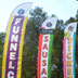 tall printed flags
