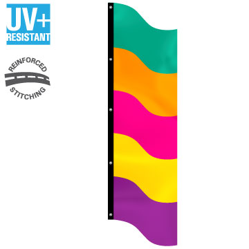 Striped Wave Show Flag
