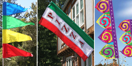 Custom Printed Flags Banners Pennants Concession Show Carnival Amusement