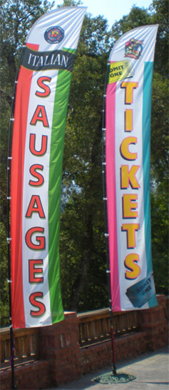 Tall Advertising Flags & Banners