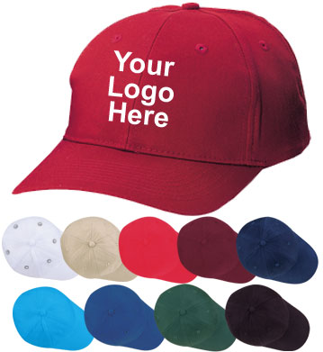 Heavy Brushed Cotton Embroidered Caps