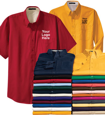 easy care button up work shirts