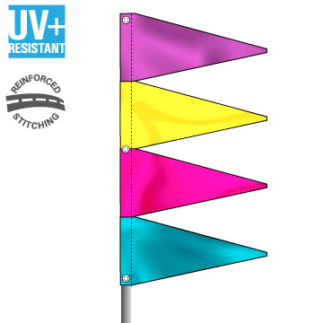 CF4 5'x3' Outdoor Pennant Flag