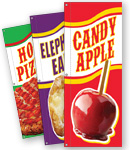 concession flags food vendors carnival