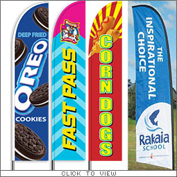 Custom Made Feather Flags