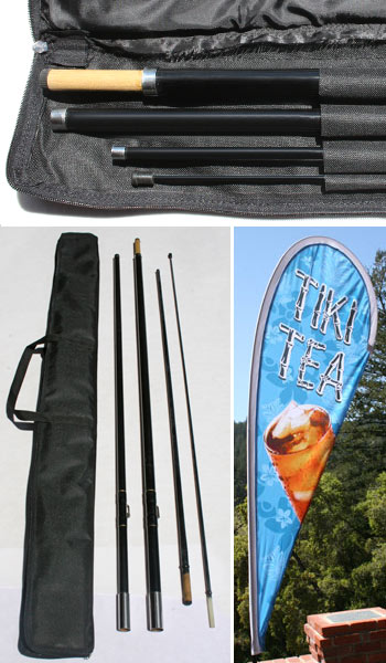telescopic flag banner tall