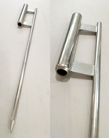 lightweight pole flag banner stand